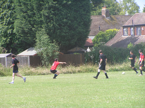 Sunglasses are an important part of football kit, honest.